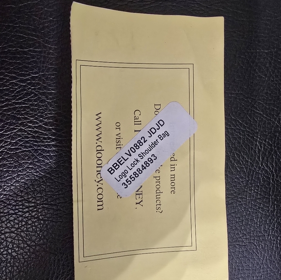 Dooney & Bourke Leather Hobo Bag With Lock - Picture 8 of 9